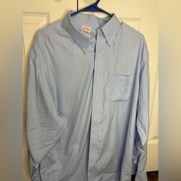 Brooks Brothers Other - Brooks Brothers Madison Non-Iron Dress Shirt 17.5 36 Blue Cotton Button Down